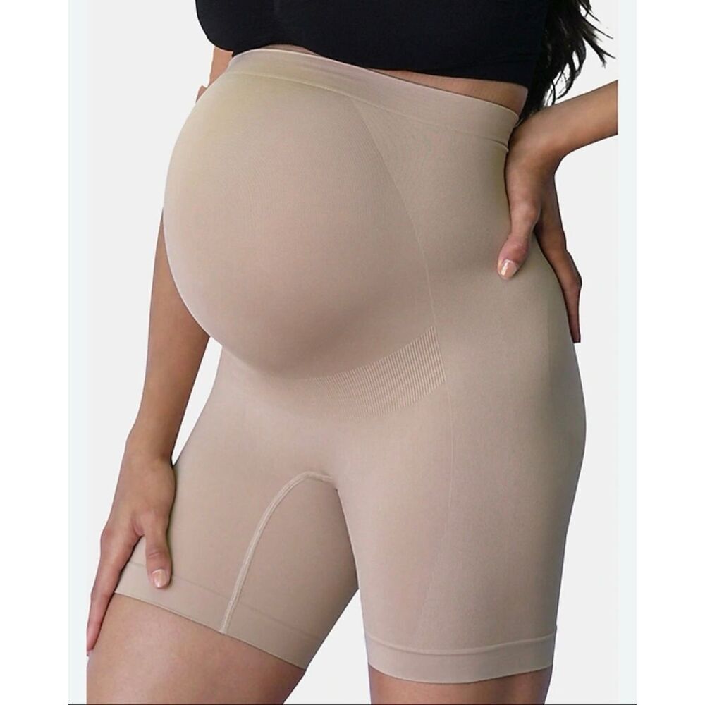 Ingrid and Isabel Maternity Shapewear Shortie Tan Size XL